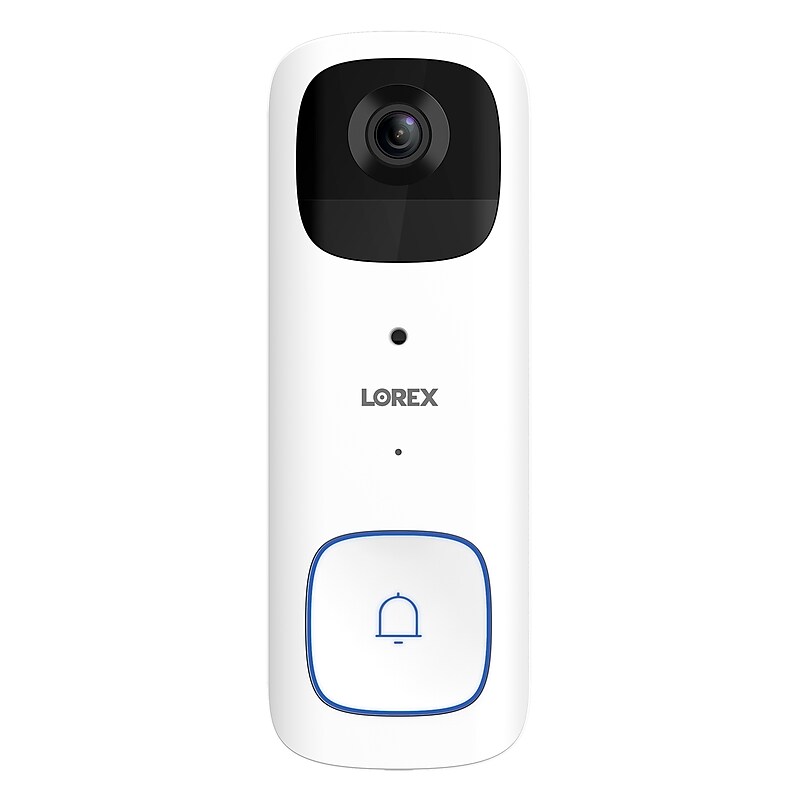 Lorex Wi-Fi 2K Wired/Wireless Smart Video Doorbell, White (B463AJD-E) image 1