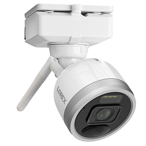 Lorex 2K 4.0MP Addon Outdoor WiFi Battery Security Camera, White