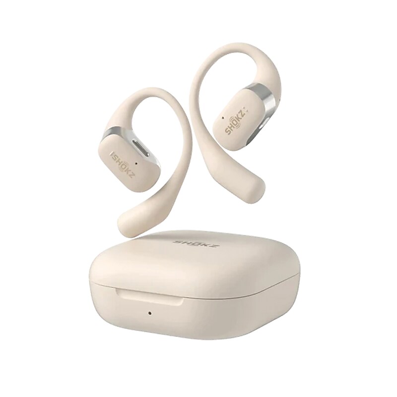 Shokz OpenFit Wireless Active Noise Canceling Earbuds, Bluetooth, Beige (VXLT910STBGUS) image 1