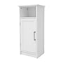 Flash Furniture Vega 34" Bathroom Storage Cabinet Organizer with 3 Shelves, White (FSVEGABATH3WH)~#|#~sp234124820_sc7