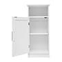 Flash Furniture Vega 34" Bathroom Storage Cabinet Organizer with 3 Shelves, White (FSVEGABATH3WH)~#|#~sp234124832_sc7