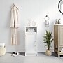 Flash Furniture Vega 34" Bathroom Storage Cabinet Organizer with 3 Shelves, White (FSVEGABATH3WH)~#|#~sp234124835_sc7