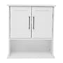 Flash Furniture Vega 24" Wall Mounted Medicine Cabinet Storage Organizer with 3 Shelves, White (FSVEGABATH5WH)~#|#~sp234124874_sc7