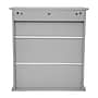 Flash Furniture Vega 24" Wall Mounted Medicine Cabinet Storage Organizer with 3 Shelves, Gray (FSVEGABATH5GY)~#|#~sp234124883_sc7