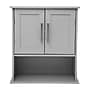 Flash Furniture Vega 24" Wall Mounted Medicine Cabinet Storage Organizer with 3 Shelves, Gray (FSVEGABATH5GY)~#|#~sp234124886_sc7