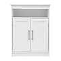 Flash Furniture Vega 31.5" Bathroom Storage Cabinet Organizer with 3 Shelves, White (FSVEGABATH4WH)~#|#~sp234124900_sc7