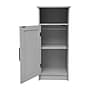 Flash Furniture Vega 34" Bathroom Storage Cabinet Organizer with 3 Shelves, Gray (FSVEGABATH3GY)~#|#~sp234125062_sc7