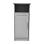 Flash Furniture Vega 34" Bathroom Storage Cabinet Organizer with 3 Shelves, Gray (FSVEGABATH3GY)~#|#~sp234125068_sc7