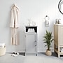 Flash Furniture Vega 34" Bathroom Storage Cabinet Organizer with 3 Shelves, Gray (FSVEGABATH3GY)~#|#~sp234125069_sc7