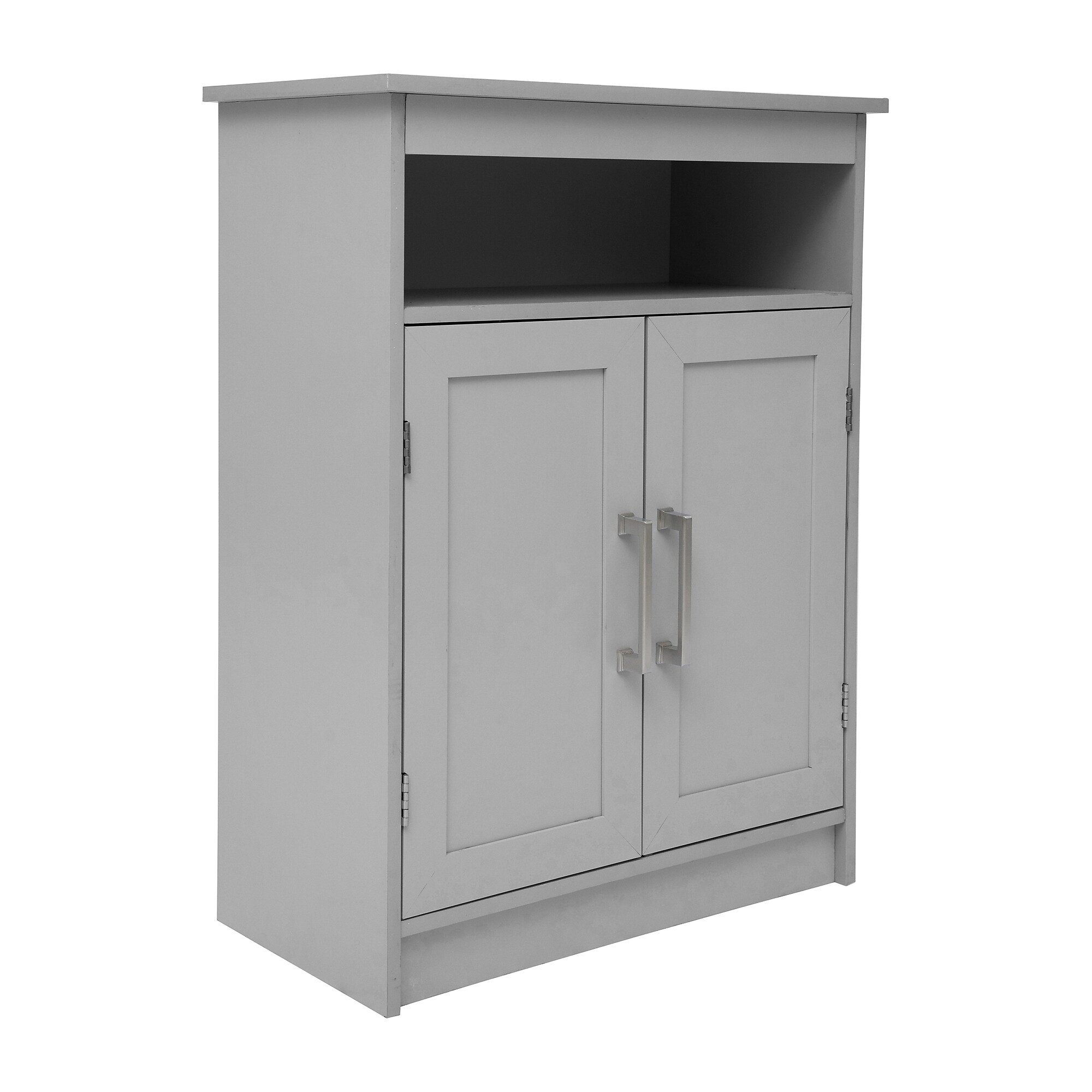 Flash Furniture Vega 31.5″ Bathroom Storage Cabinet Organizer with 3 Shelves, Gray (FSVEGABATH4GY) Sansujyuku sansujyuku.com