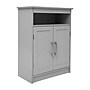 Flash Furniture Vega 31.5" Bathroom Storage Cabinet Organizer with 3 Shelves, Gray (FSVEGABATH4GY)~#|#~sp234125084_sc7