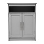 Flash Furniture Vega 31.5" Bathroom Storage Cabinet Organizer with 3 Shelves, Gray (FSVEGABATH4GY)~#|#~sp234125095_sc7