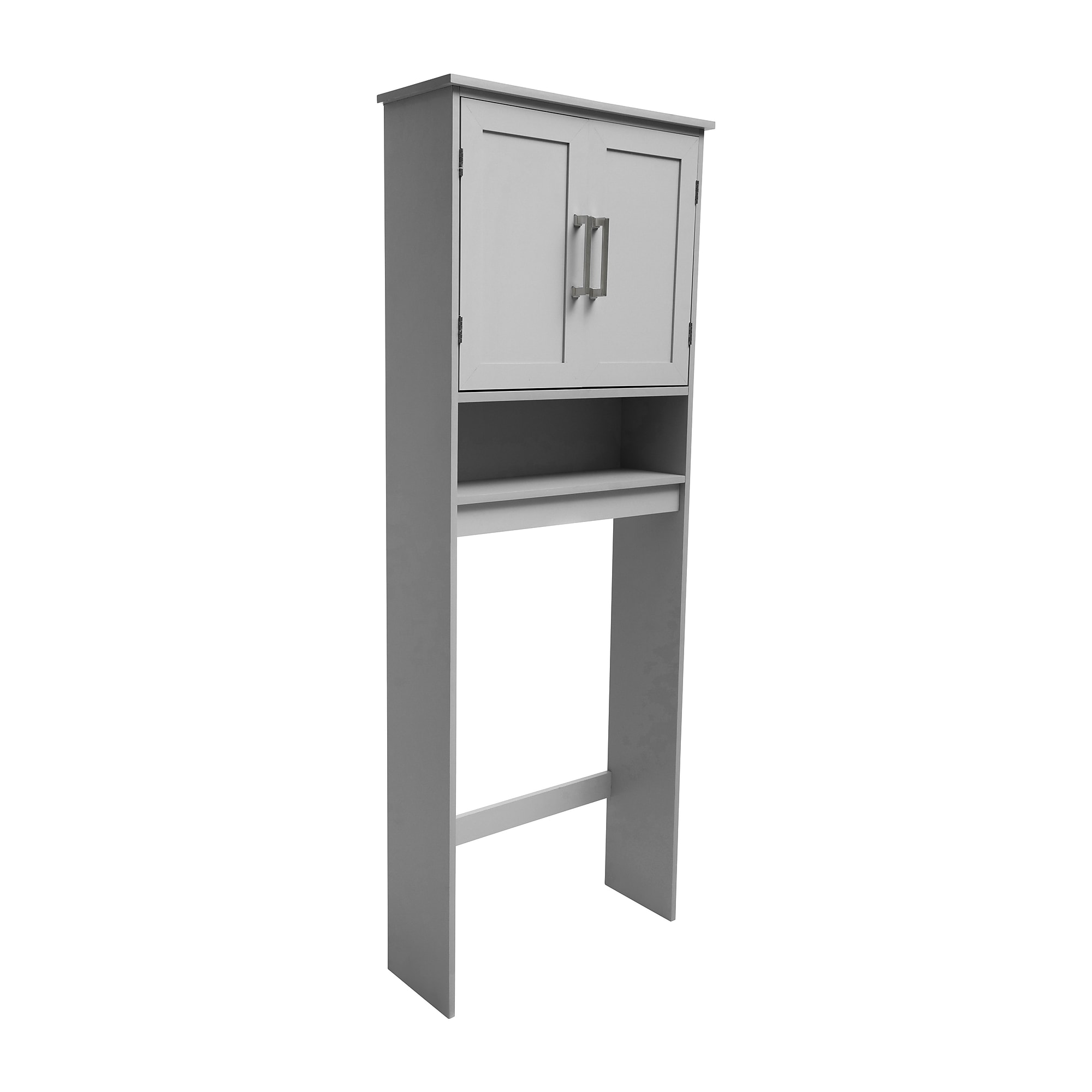 Flash Furniture Vega 66.25″ Over the Toilet Storage Cabinet Organizer with 3 Shelves, Gray (FSVEGABATH1GY) Sansujyuku sansujyuku.com