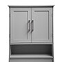 Flash Furniture Vega 66.25" Over the Toilet Storage Cabinet Organizer with 3 Shelves, Gray (FSVEGABATH1GY)~#|#~sp234125143_sc7