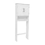 Flash Furniture Vega 66.25" Over the Toilet Storage Cabinet Organizer with 3 Shelves, White (FSVEGABATH1WH)~#|#~sp234125148_sc7