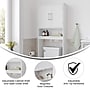 Flash Furniture Vega 66.25" Over the Toilet Storage Cabinet Organizer with 3 Shelves, White (FSVEGABATH1WH)~#|#~sp234125155_sc7