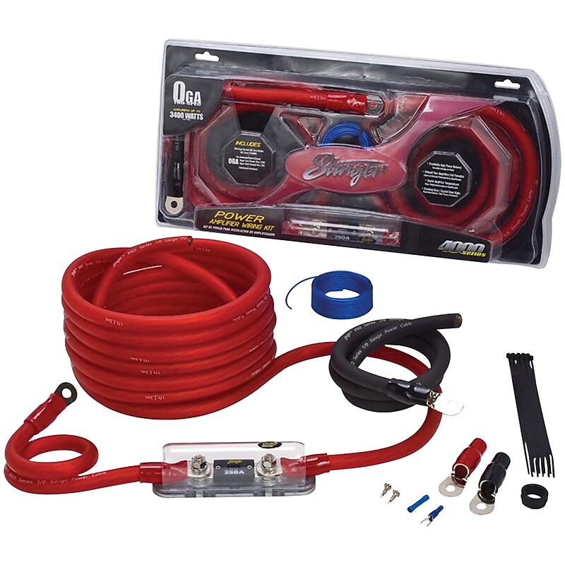 Stinger 4000 Series 1/0-Gauge Power Wiring Kit(SK4201) image 1