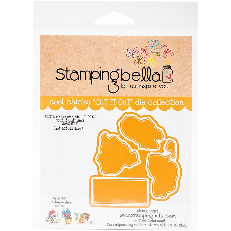 Stamping Bella Santa Chick & His Helpers Stamping Bella Cut It Out Dies (CIO405) image 1