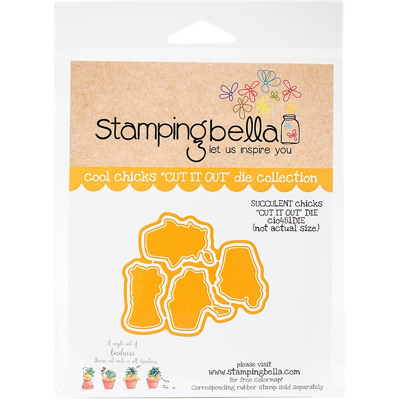 Stamping Bella Succulent Chicks Stamping Bella Cut It Out Dies (CIO481) image 1