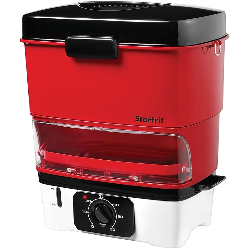 Starfrit Plastic Hot Dog Steamer, Red (SRFT024730) image 1