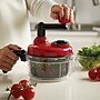 gia'sKITCHEN 4-Cup Multipurpose Manual Food Processor, Red & Black (23057)~#|#~sp234306255_sc7