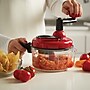 gia'sKITCHEN 4-Cup Multipurpose Manual Food Processor, Red & Black (23057)~#|#~sp234306256_sc7