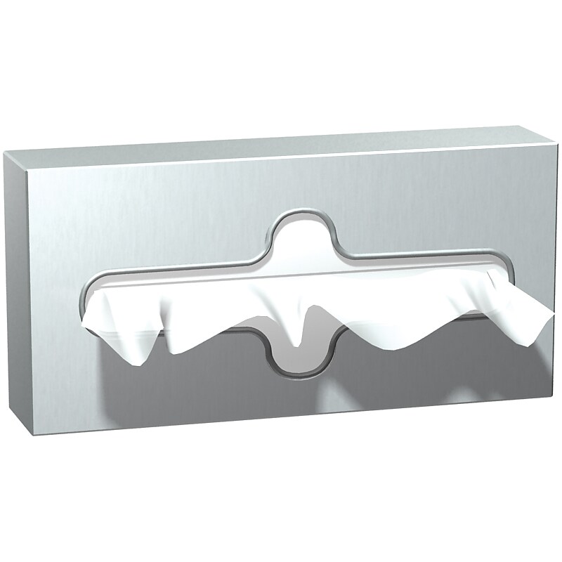 ASI Facial Tissue Dispenser, Silver (10-0258-SS) image 1