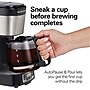 Hamilton Beach FrontFill 5-Cups Compact Coffee Maker, Black & Stainless Steel (46111)~#|#~sp234451081_sc7