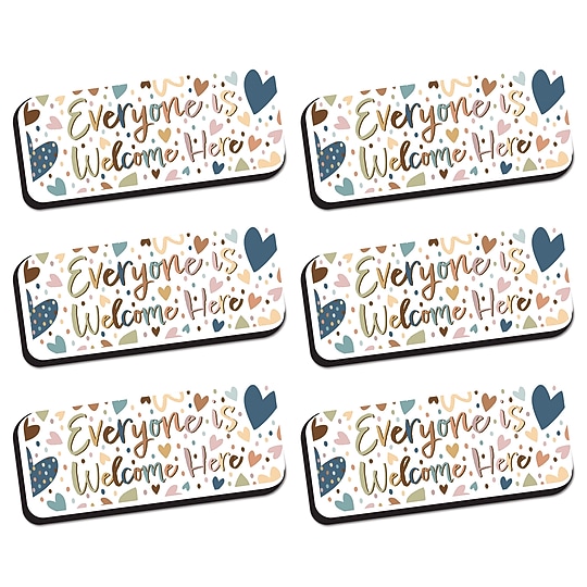Ashley Productions Magnetic Whiteboard Eraser, Everyone is Welcome, Pack of 6 (ASH09979-6)~#|#~sp234456213_sc7