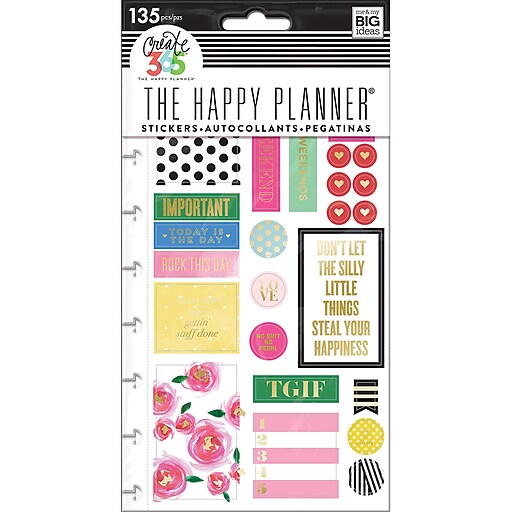 The Happy Planner® Everyday Stickers, 135 pieces (PPSP103) at Staples