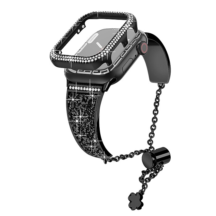 Worryfree Gadgets Metal Wristband with Bumper Case for Apple Watch