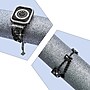 Worryfree Gadgets Metal Wristband with Bumper Case for Apple Watch, Black, 42mm (SD1618-BLK42)~#|#~sp235020086_sc7