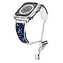 Worryfree Gadgets Metal Wristband with Bumper Case for Apple Watch, Blue/Silver, 45mm (SD1618-BLS45)~#|#~sp235020093_sc7