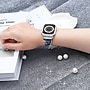 Worryfree Gadgets Metal Wristband with Bumper Case for Apple Watch, Blue/Silver, 45mm (SD1618-BLS45)~#|#~sp235020096_sc7