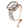 Worryfree Gadgets Metal Wristband with Bumper Case for Apple Watch, Rose Gold, 45mm (SD1618-RGD45)~#|#~sp235020097_sc7