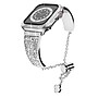 Worryfree Gadgets Metal Wristband with Bumper Case for Apple Watch, Silver, 41mm (SD1618-SLV)~#|#~sp235020103_sc7