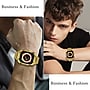 Worryfree Gadgets Uni-Body Metal Wristband for Apple Watch, Gold, 49mm (WX157-GLD49)~#|#~sp235020686_sc7