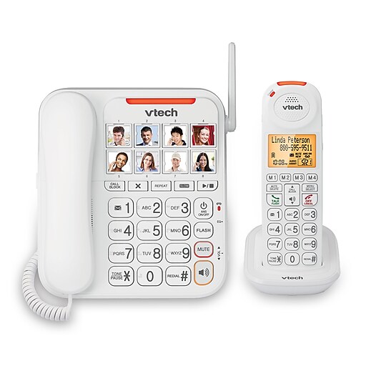 VTech 2Handset Cordless/Corded Telephone (SN5147) Staples