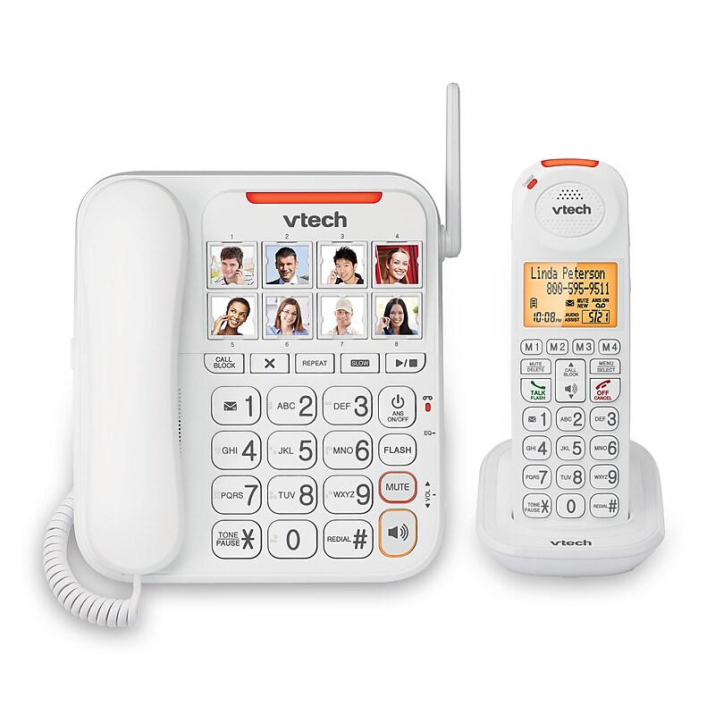 VTech 2-Handset Cordless/Corded Telephone (SN5147) image 1