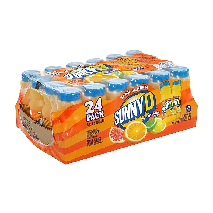 Sunny D Tangy Original Orange Flavored Citrus Punch, 24