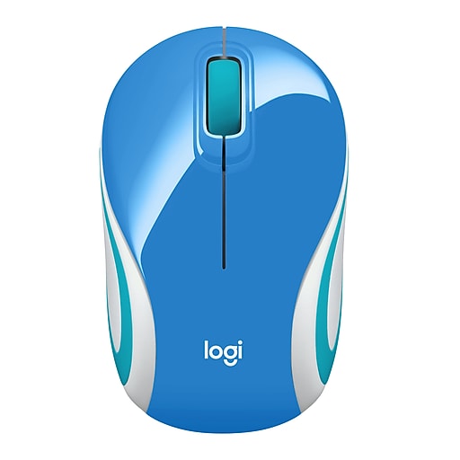 Logitech M187 Advanced Wireless Optical USB Mouse, Palace (910-005360) | Staples