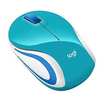 Logitech M187 Wireless Optical Mouse, Bright Teal (910-005363)
