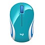 Logitech M187 Wireless Ambidextrous Optical USB Mouse, Bright Teal (910-005363)~#|#~sp23538008_sc7