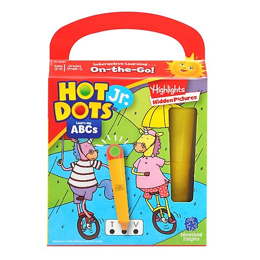 Free Shipping! NEW Educational Insights Hot Dots Jr The Alphabet Card Set 