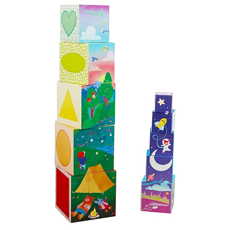 Educational Insights Bright Basics Nest & Stack Cubes (3615) image 1