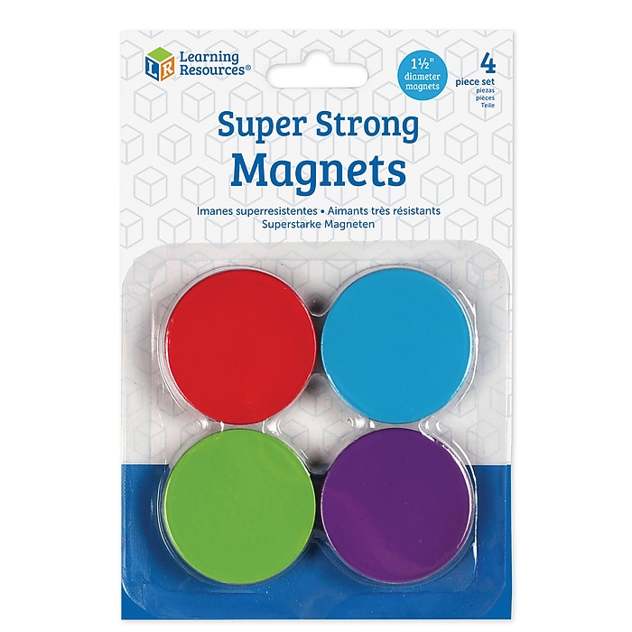 Learning Resources Super Strong Magnets, 4/Pack (LER2689) | Staples