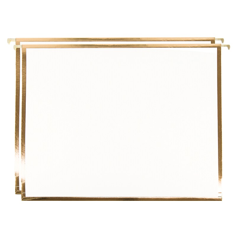 U Brands Classic Heavy Duty Outline Hanging File Folders, Letter Size, Assorted, 6/Pack (3079U04-24) image 1