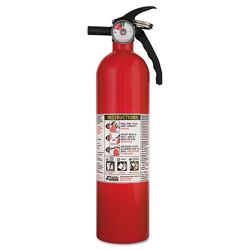 Kidde Full Home Fire Extinguisher, 2.5lb, 1-A, 10-B:C (408-466142MTL)