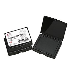 (194)直筆サイン入りELAST iDENTIFICATION NATURE Lee Products Inkless Fingerprint Pad, Black Ink, 3/Pack