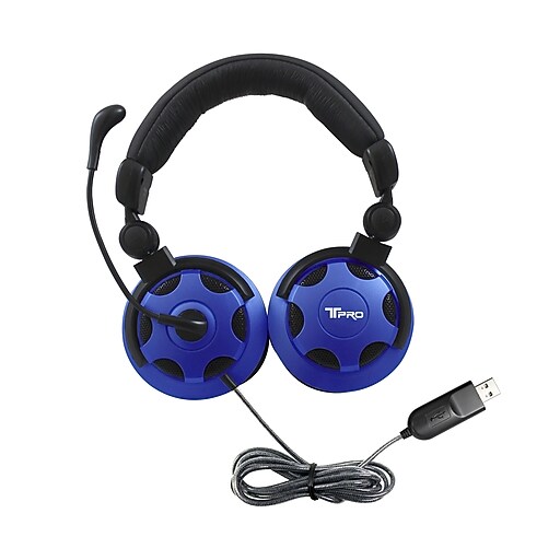 Hamilton Buhl USBA Noise Canceling Stereo Computer Headset, Blue (TP1
